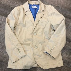 H&M tan suit blazer. Size 6/7